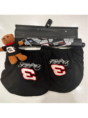 Dale Earnhardt Sr 3 NASCAR Lot Headrest Covers Window Shade Free Gift Bear #N18